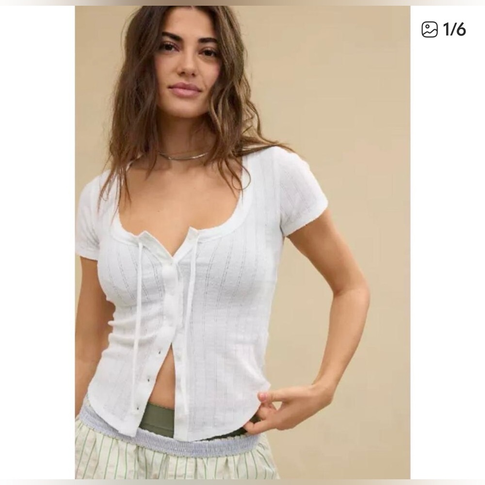 Aerie Sneak Peek T-Shirt, Size M, NWT